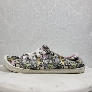 BOBS Beach Bingo Kitten Bitten Sneakers Womens 9 Casual Slip On